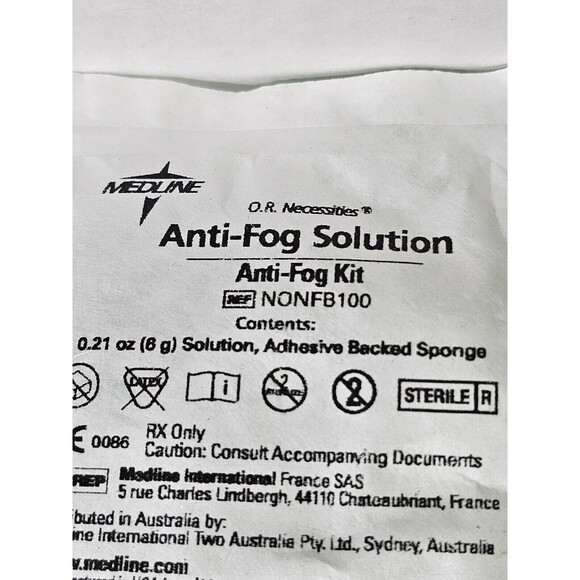 12 Medline ANTI-FOG KIT SOLUTION FOR FACE SHIELDS NONFB100 exp 10/2027 - Picture 3 of 6